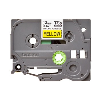 Brother P-touch Farbband TZ-S631, TZ-Band, stark klebend,black auf yellow, 12mm, 8m