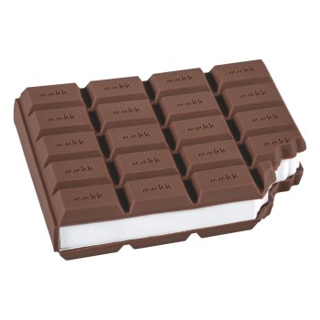 Brunnen Bloc-notes adhésifs chocolat, 100 feuilles, blanc / marron