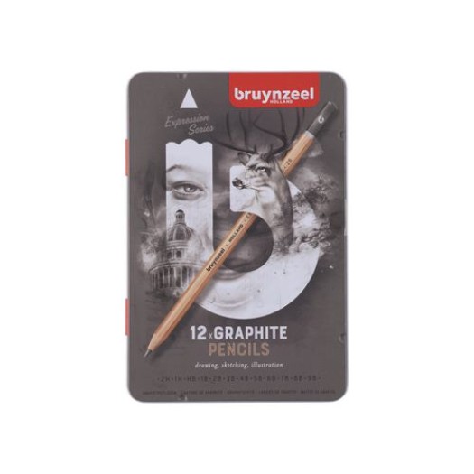 Bruynzeel Crayon Expression 2,2 - 3,6 mm, 12 pièces