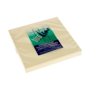 Büroline Haftnotizen 7.5cm x 7.5cm, yellow, 1 Block à 100 Blatt