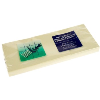 Büroline Haftnotizen 5cm x 4 cm, yellow, 3 Blöcke à 100 Blatt