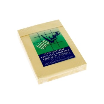Büroline Haftnotizen 5.1cm x 7.6 cm, yellow, 1 Block à 100 Blatt