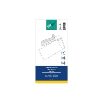 BüroLine Couverts Blister, C6/5, ohne Fenster, 20 Stk BüroLine Couverts Blister, C6/5, ohne Fenster, 20 Stk