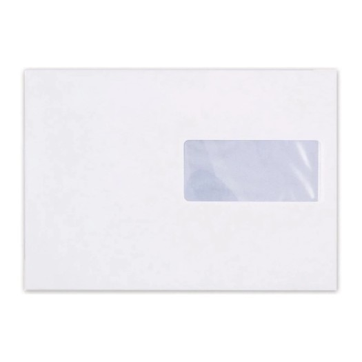 Büroline Enveloppe avec fenêtre C5 Blanc, 500 pièces