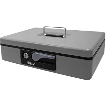 BüroLine Geldkassette, 30 x 8 x 23 cm, grey BüroLine Geldkassette, 30 x 8 x 23 cm, grey