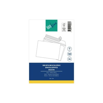 BüroLine Couverts Blister, C6, ohne Fenster, 50 Stk BüroLine Couverts Blister, C6, ohne Fenster, 50 Stk