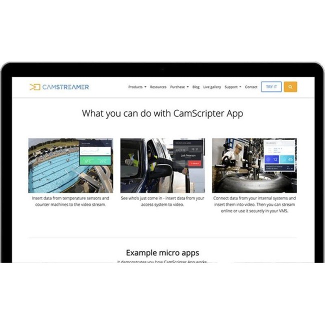 CamStreamer CamScripter App, for AXIS Netzwerkkameras