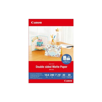 Canon Papier photo MP-101D Matte double face 18x25 cm, 20 feuilles