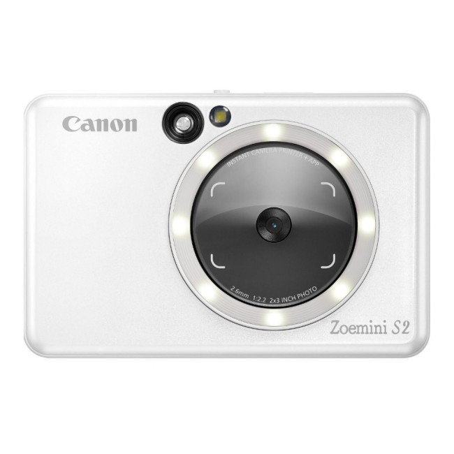 Canon Sofortbildkamera Zoemini S2, Perlweiss