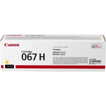 Toner Canon 067H Yellow, 2350 pages, for LBP631/633/651/655/657 Toner Canon 067H Yellow, 2350 pages, for LBP631/633/651/655/657