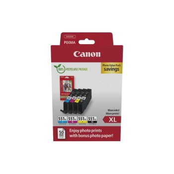 Canon CLI-551XL Mult iBK,C,M,Y + Foto Canon CLI-551XL Mult iBK,C,M,Y + Foto