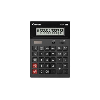 Canon Tischrechner AS-2200, Solar- and Batteriebetrieb, 12-stellig Canon Tischrechner AS-2200, Solar- and Batteriebetrieb, 12-stellig