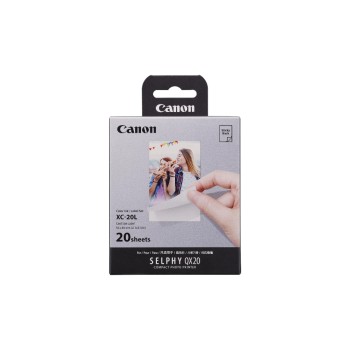 Canon XC-20L, selbstklebend glänzend 54 x 85 mm 20 Blatt Canon XC-20L, selbstklebend glänzend 54 x 85 mm 20 Blatt