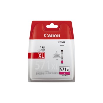 Ink Canon CLI-571M XL magenta, 11ml, PIXMA MG5450/MG6350/iP7250 Ink Canon CLI-571M XL magenta, 11ml, PIXMA MG5450/MG6350/iP7250