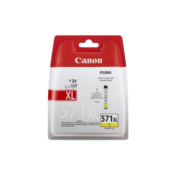 Ink Canon CLI-571Y XL yellow, 11ml, PIXMA MG5450/MG6350/iP7250 Ink Canon CLI-571Y XL yellow, 11ml, PIXMA MG5450/MG6350/iP7250