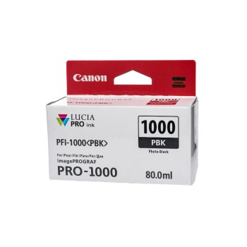 Encre Canon PFI-1000PBK photo black, photo black, Inhalt: 80ml Encre Canon PFI-1000PBK photo black, photo black, Inhalt: 80ml