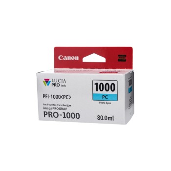 Encre Canon PFI-1000PC photo cyan, photo cyan, Inhalt: 80ml Encre Canon PFI-1000PC photo cyan, photo cyan, Inhalt: 80ml