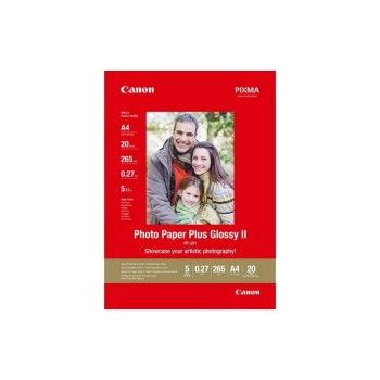 CANON Photo Paper Plus Glossy II A4, InkJet, 260g, 20 Blatt CANON Photo Paper Plus Glossy II A4, InkJet, 260g, 20 Blatt