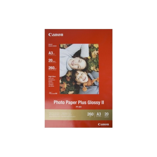 Canon  Photo Paper Plus Glossy A3, InkJet Glossy II, 260g, 20Blatt