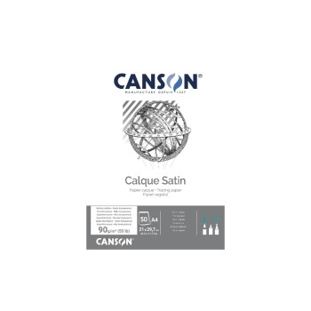 Canson Transparentpapier A4, 90g, 50 Blatt Canson Transparentpapier A4, 90g, 50 Blatt