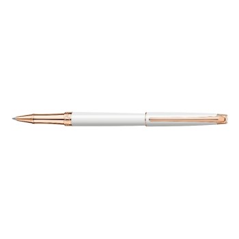 Caran d`Ache Roller Léman Slim, white rosegold