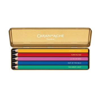 Caran d'Ache Crayon Set Maxi HB 4,5 mm, coloré, 5 pcs
