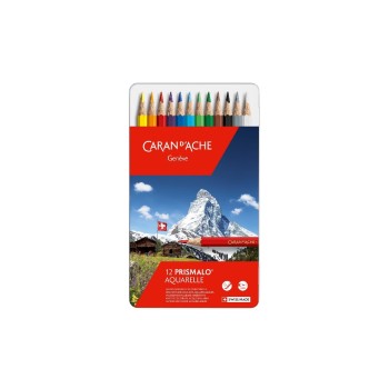 Caran d`Ache Prismalo 12 Farben, in Metallschachtel, MineØ 3 mm