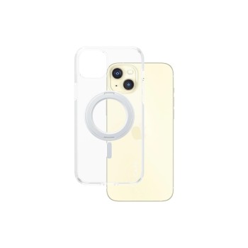 CARE Backcover Feature Kickstand Silver, fürs iPhone 15 Pro Max, with MagSafe