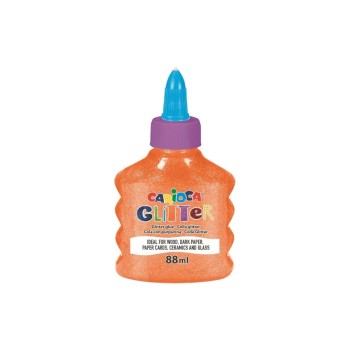 Carioca Glitzerkleber Glitter Glue Neon, neonorange with Glitzerpartikel, 88ml Carioca Glitzerkleber Glitter Glue Neon, neonorange with Glitzerpartikel, 88ml