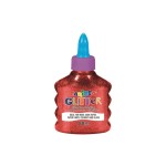 Carioca Colle de bricolage Glitter Glue Spark 88 ml, rouge