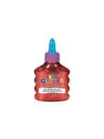 Carioca Colle de bricolage Glitter Glue Spark 88 ml, rouge