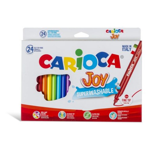 Carioca Feutres de coloriage Joy 24 pièces, multicolores