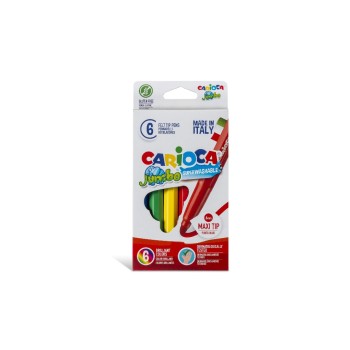 Carioca Fasermaler Jumbo Box E-6, 6er Pack