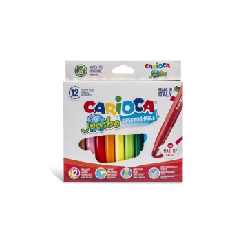 Carioca Fasermaler Jumbo Box E-6, 12er Pack