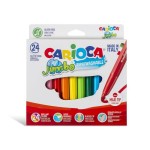 Carioca Feutres de coloriage Jumbo Box E-6 24 pièces, multicolores