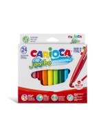 Carioca Feutres de coloriage Jumbo Box E-6 24 pièces, multicolores