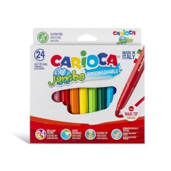 Carioca Fasermaler Jumbo Box E-6, 24er Pack