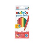 Carioca Crayons de couleur Hexagonal 12 pièces, multicolores