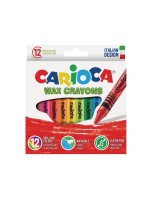 Carioca Crayon gras de couleur Wax 12 pièces, multicolores