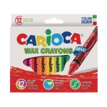 Carioca Crayon gras de couleur Maxi Wax 12 pièces, multicolores