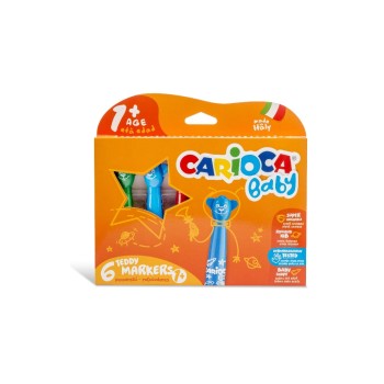 Carioca Fasermaler Baby Teddy 1+, 6er Pack