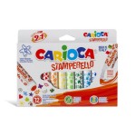 Carioca Feutres de coloriage Stamperello 12 pièces, multicolores