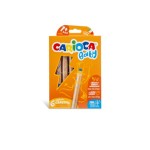 Carioca Crayons de couleur Baby 3 in 1 Ø 10 mm 6 pièces, multicolore