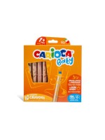 Carioca Crayons de couleur Baby 3 in 1 Ø 10 mm 10 pièces