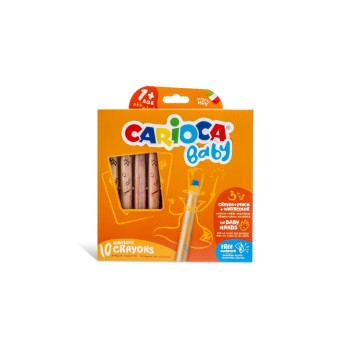 Carioca Crayons de couleur Baby 3 in 1 Ø 10 mm 10 pièces