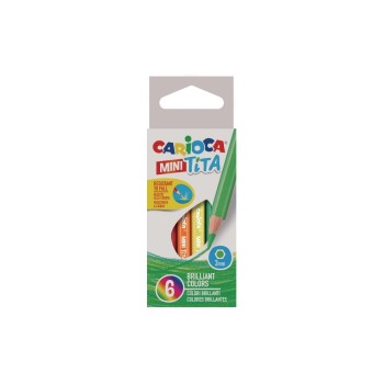 Carioca Farbstift Mini Tita, 6er Pack