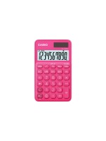 Casio calculator, 10-stellig, red