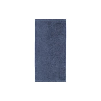 Cawö Serviette de douche Lifestyle Uni 70 x 140 cm, Bleu foncé