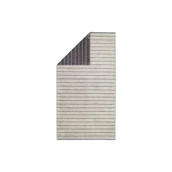 Cawö Serviette de douche Balance Doubleface 80 x 150 cm, Platine