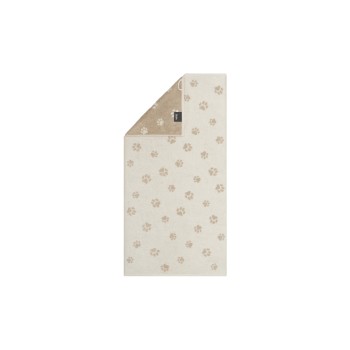 Cawö Serviette de douche We Love Dogs Paws, 80 x 150 cm, beige